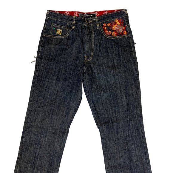 Kanji Evisu Mens Jeans Blue Selvedge Straight W32xL32 Embroider Denim Lot 0460 - Picture 9 of 12